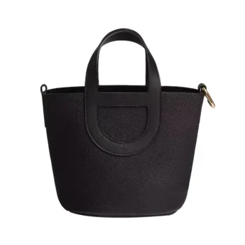 Hermes Women In the Loop 18 Handbag Clemence Leather-Black