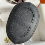 Hermes Women In the Loop 18 Handbag Clemence Leather-Black