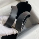 Hermes Women In the Loop 18 Handbag Clemence Leather-Black