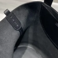 Hermes Women In the Loop 18 Handbag Clemence Leather-BlackSilver (1)