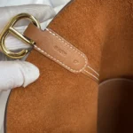 Hermes Women In the Loop 18 Handbag Clemence Leather-Brown/Gold