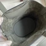 Hermes Women In the Loop 18 Handbag Clemence Leather-Gray/Silver