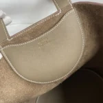 Sac à main Hermès Femme In the Loop 18 en cuir Clémence - Gris/Or