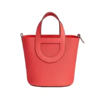 Hermes Women In the Loop 18 Handbag Clemence Leather-Pink