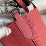 Hermes Women In the Loop 18 Handbag Clemence Leather-Pink