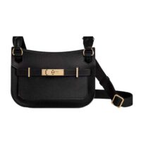 Hermes Women Jyspiere in Evercolor Leather-Black