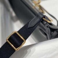 Hermes Women Jyspiere in Evercolor Leather-BlackGold (1)