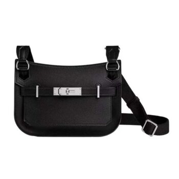 Hermes Women Jyspiere in Evercolor Leather-Black