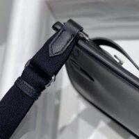 Hermes Women Jyspiere in Evercolor Leather-BlackSilver (1)