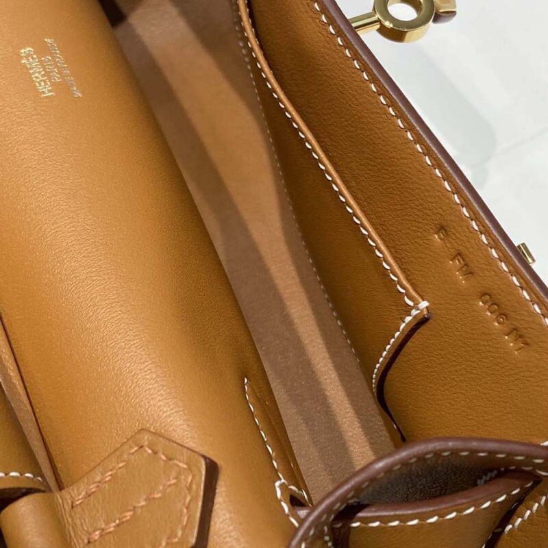 Hermes Women Jyspiere in Evercolor Leather-Brown