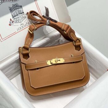 Hermes Women Jyspiere in Evercolor Leather-Brown