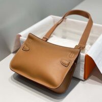 Hermes Women Jyspiere in Evercolor Leather-Brown (1)