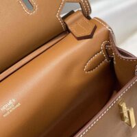 Hermes Women Jyspiere in Evercolor Leather-Brown (1)