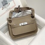 Hermes Women Jyspiere in Evercolor Leather-Gray