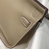 Hermes Women Jyspiere in Evercolor Leather-Gray (1)