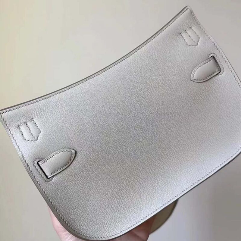 Hermes Women Jyspiere in Evercolor Leather-White/Gold H084047CCAI