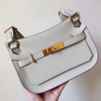 Hermes Women Jyspiere in Evercolor Leather-WhiteGold (1)