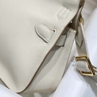 Hermes Women Jyspiere in Evercolor Leather-WhiteGold (1)