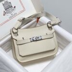 Hermes Women Jyspiere in Evercolor Leather-White