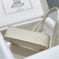 Hermes Women Jyspiere in Evercolor Leather-WhiteSilver (1)