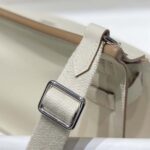 Hermes Women Jyspiere in Evercolor Leather-White/Silver