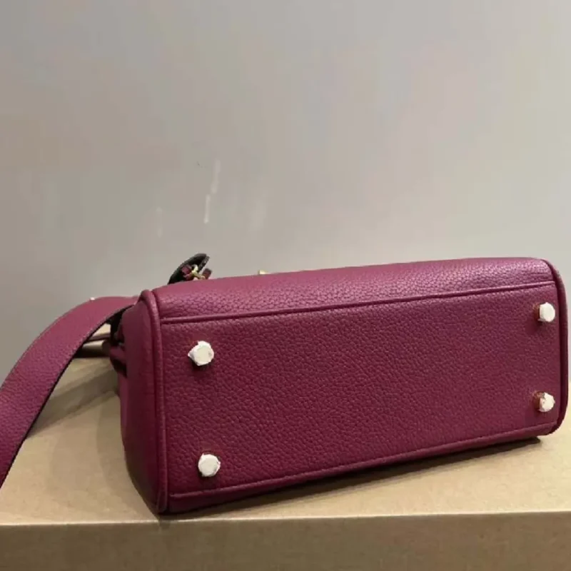 Hermes Women Kelly Bag 20 in Epsom Leather-Bordeaux