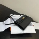 Hermes Women Kelly To Go in Epsom Leather-Black/Gold