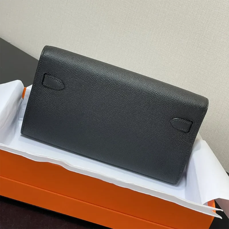 Hermes Women Kelly To Go in Epsom Leather-Black/Gold