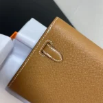 Hermes Women Kelly To Go in Epsom Leather-Brown/Gold