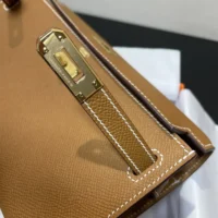 Hermes Women Kelly To Go in Epsom Leather-BrownSilver (10)