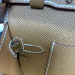 Hermes Women Kelly To Go in Epsom Leather-Brown/Gold