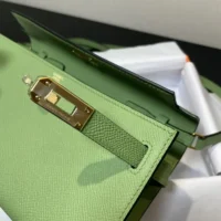 Hermes Women Kelly To Go in Epsom Leather-GreenGold (9)