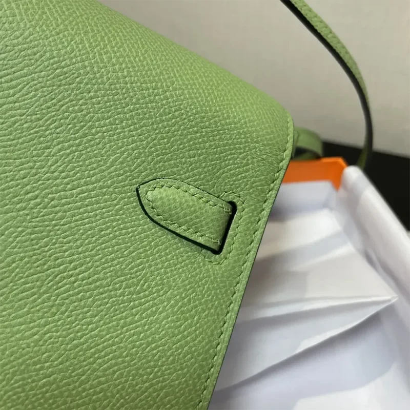 Hermes Women Kelly To Go in Epsom Leather-Green
