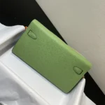 Hermes Women Kelly To Go in Epsom Leather-Green/Silver