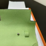 Hermes Women Kelly To Go in Epsom Leather-Green/Silver - immagine 8