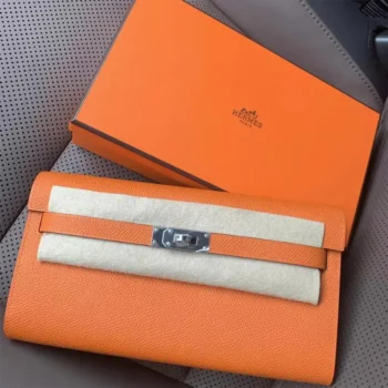 Hermes Women Kelly To Go in Epsom Leather-Orange