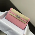 Hermes Women Kelly To Go in Epsom Leather-Pink