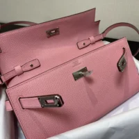 Hermes Women Kelly To Go in Epsom Leather-Pink (1)