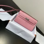 Hermes Women Kelly To Go in Epsom Leather-Pink