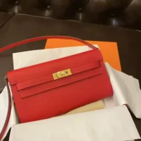 Hermes Women Kelly To Go in Epsom Leather-Red (4)