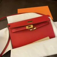 Hermes Women Kelly To Go in Epsom Leather-Red (4)