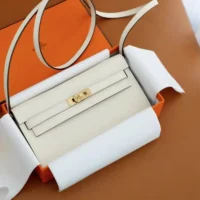 Hermes Women Kelly To Go in Epsom Leather-WhiteGold (1)