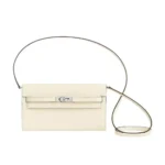 Hermes Women Kelly To Go in Epsom Leather-White/Silver