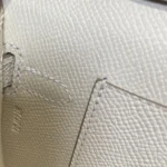 Hermes Women Kelly To Go in Epsom Leather-White/Silver