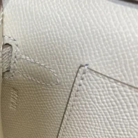 Hermes Women Kelly To Go in Epsom Leather-WhiteSilver (1)