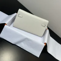 Hermes Women Kelly To Go in Epsom Leather-WhiteSilver (1)