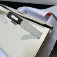 Hermes Women Kelly To Go in Epsom Leather-WhiteSilver (1)