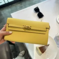 Hermes Women Kelly To Go in Epsom Leather-Yellow (1)
