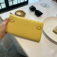 Hermes Women Kelly To Go in Epsom Leather-Yellow (1)