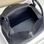 Hermes Women Lindy 26 in Clemence Leather-Black
